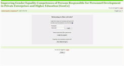 Desktop Screenshot of moodle.gender-competence.eu