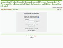 Tablet Screenshot of moodle.gender-competence.eu